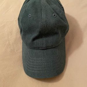 Blue denim baseball cap